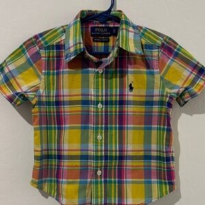 Polo by Ralph Lauren Kids Vibrant Plaid Button-Down Shirt boys
